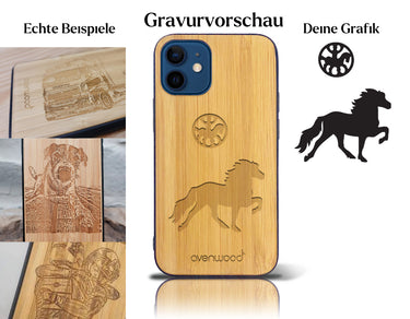 INDIVIDUELL iPhone 12 mini Bambus-Kunststoff